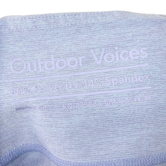 Outdoor Voices Marled Leggings Women’s Large Blue Mid Rise Cropped Stretch - Picture 10 of 10
